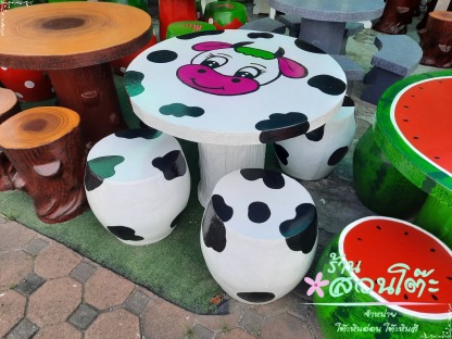 โต๊ะหินอ่อนลายวัว - ร้านสวนโต๊ะหินอ่อน นนทบุรี