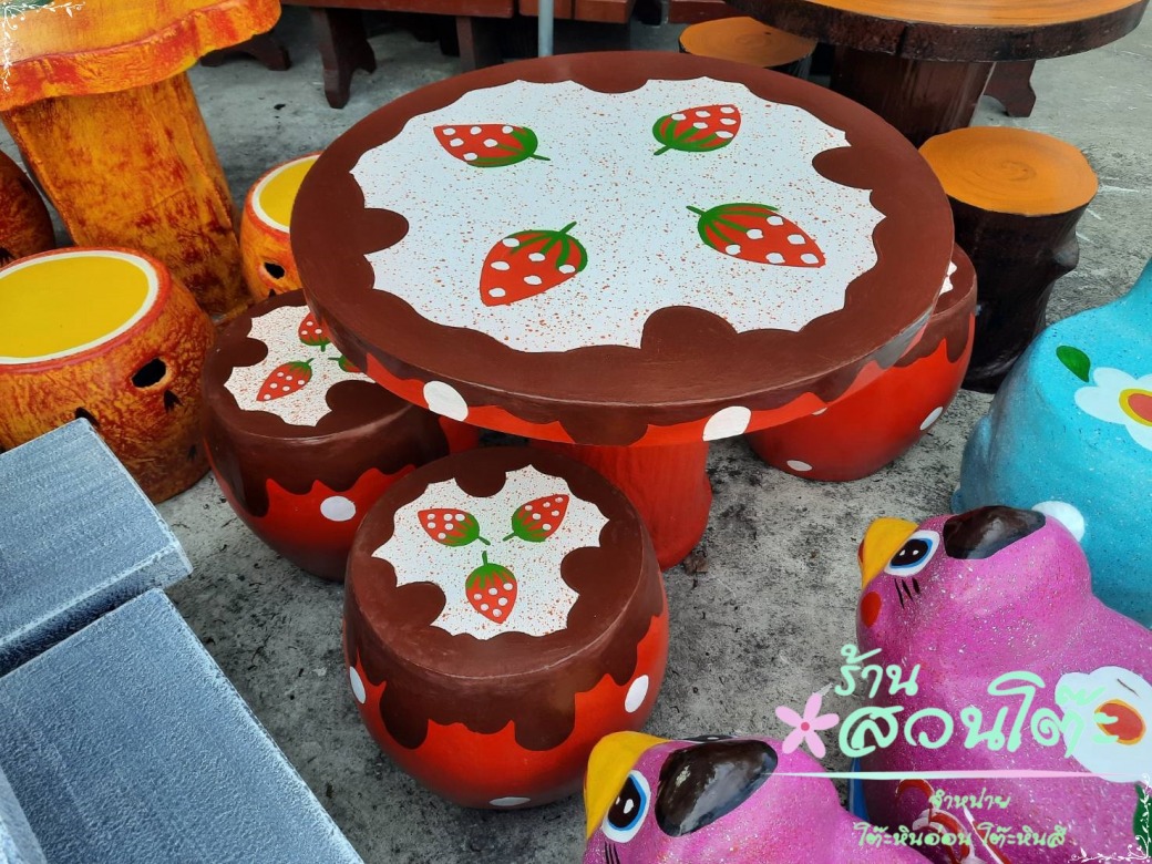 โต๊ะหินลายผลไม้ ราคาถูก นนทบุรี